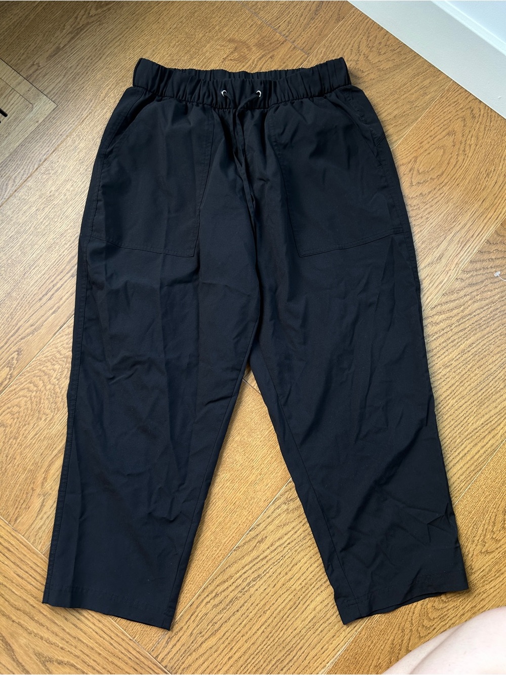 Black Drawstring Jogger Pants